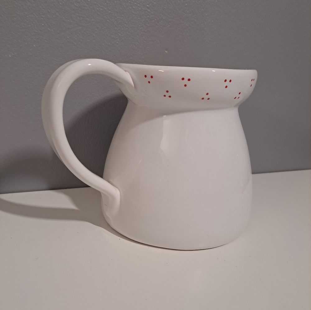 VTG LILLIAN VERNON 1983 MERRY CHRISTMAS PITCHER - CERAMIC MADE IN ITALY - Picture 4 of 6